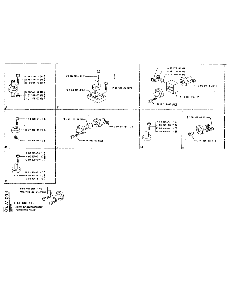 Схема запчастей Case 220 - (B-046) - CONNECTING PARTS (07) - HYDRAULIC SYSTEM