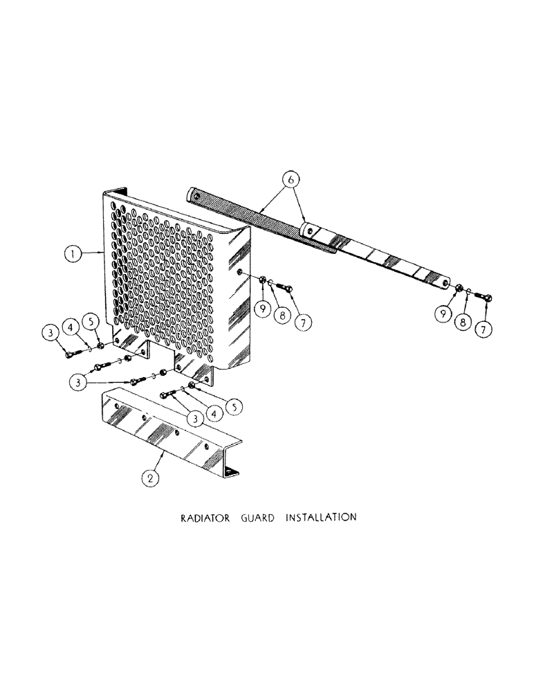 Схема запчастей Case 300 - (087) - RADIATOR GUARD INST. (04) - UNDERCARRIAGE