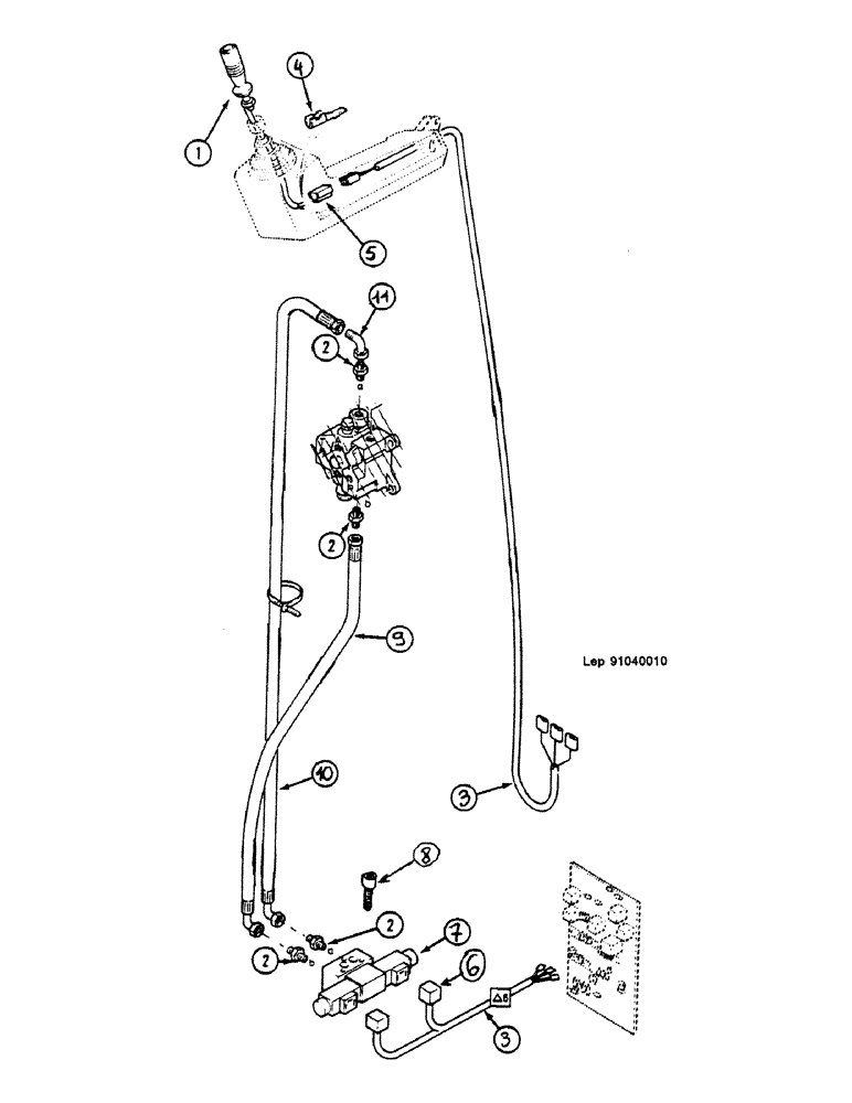 Схема запчастей Case 688 - (02) - SHEARS HYDRAULIC CIRCUIT 