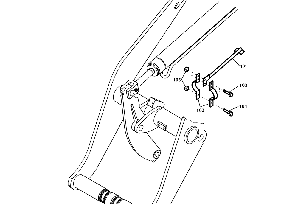 Схема запчастей Case 221D - (76.050[2732379001]) - BUCKET POSITION INDICATOR (82) - FRONT LOADER & BUCKET