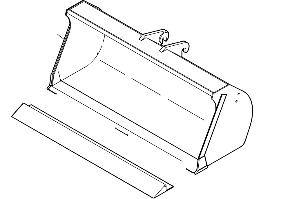 Схема запчастей Case 221D - (64.191[2991851000]) - BUCKET MOUNTING PARTS 1000L 2100M 3+U (82) - FRONT LOADER & BUCKET