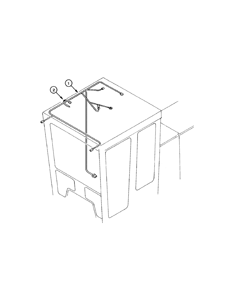 Схема запчастей Case 885 - (04-36[01]) - ELECTRICAL SYSTEM - OPEN CAB (04) - ELECTRICAL SYSTEMS