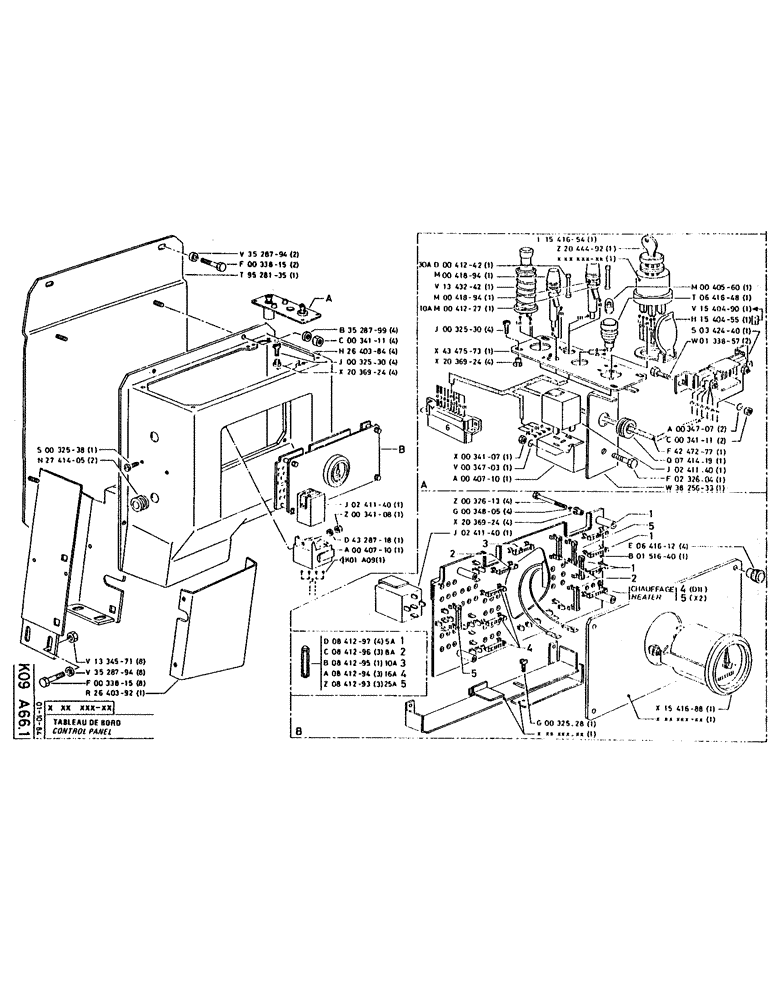 Схема запчастей Case 160CL - (258) - CONTROL PANEL (06) - ELECTRICAL SYSTEMS