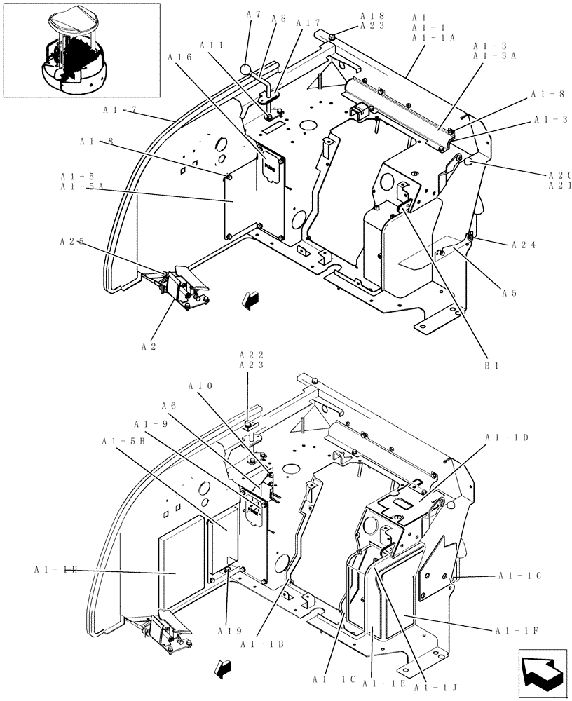 Схема запчастей Case CX31B - (135-01[1]) - CONTROLS (CANOPY) (35) - HYDRAULIC SYSTEMS