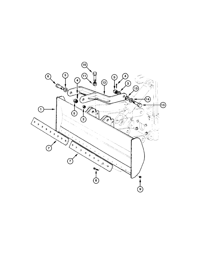 Схема запчастей Case 865 VHP - (09-036[01]) - FRONT BLADE - ASSEMBLY (09) - CHASSIS