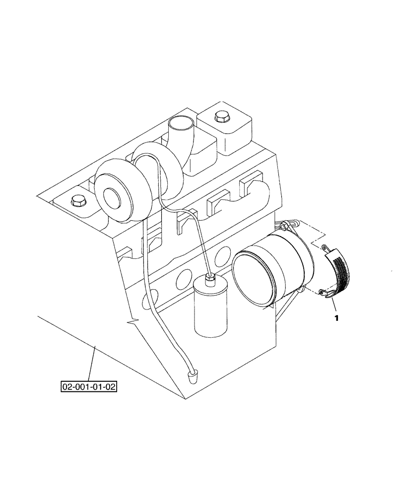 Схема запчастей Case SV216 - (04-008-00[02]) - ALTERNATEUR SHIELD (04) - ELECTRICAL SYSTEMS