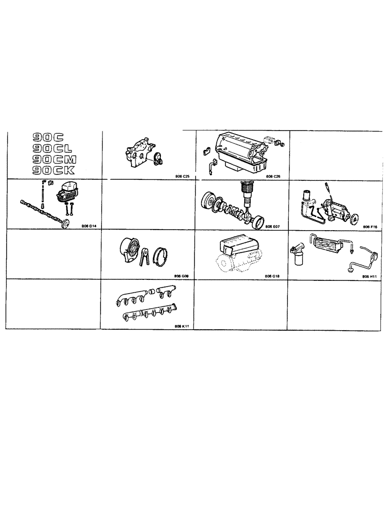 Схема запчастей Case 90CL - (001G) - PICTORIAL (00) - PICTORIAL INDEX