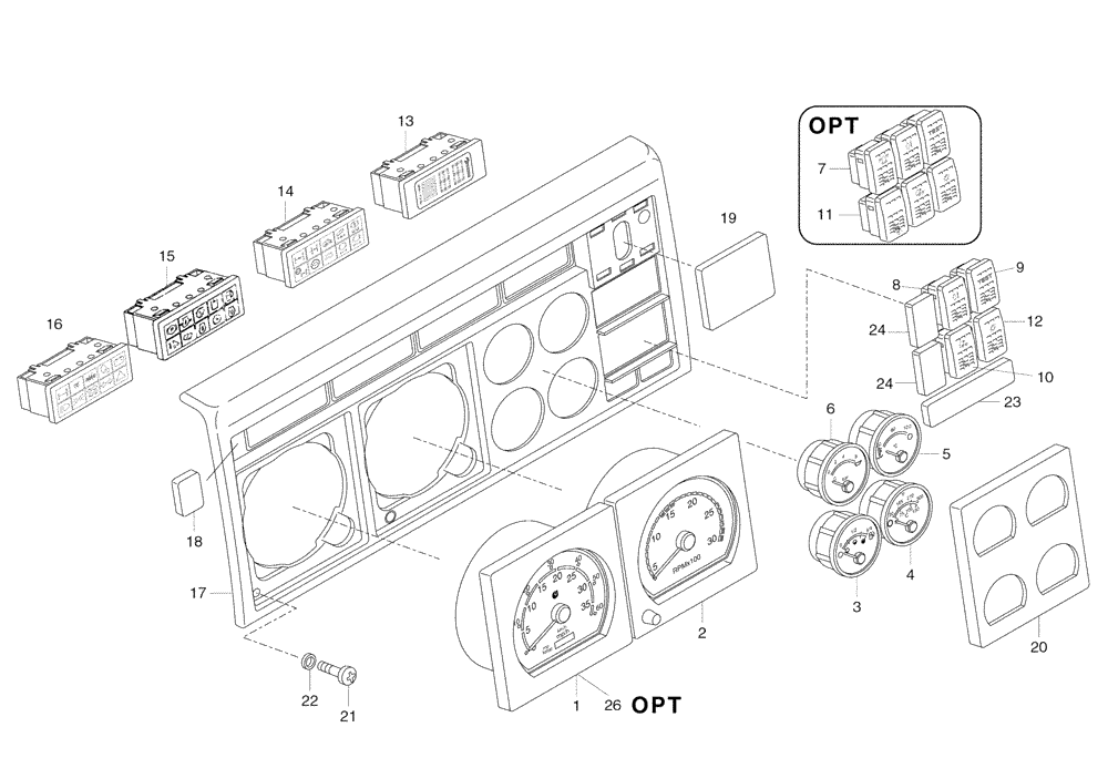 Схема запчастей Case 325 - (5.652[17A]) - ROPS CAB - ELECTRIC COMPONENTS (10) - Cab/Cowlings