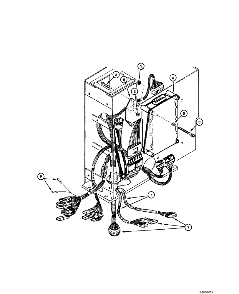 Схема запчастей Case 865 - (04.11[00]) - ELECTRIC SYSTEM - CONTROL UNIT (04) - ELECTRICAL SYSTEMS