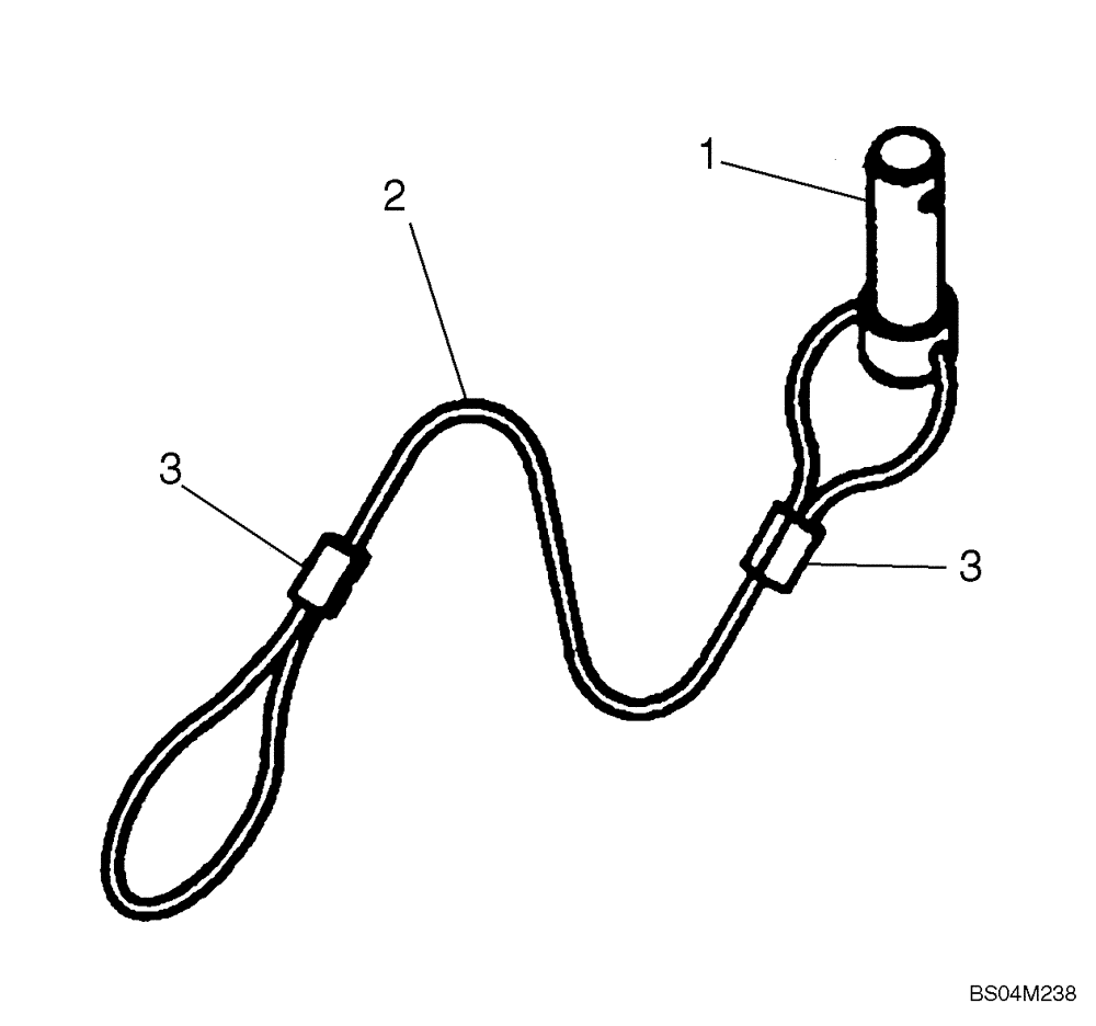 Схема запчастей Case 440 - (09-18) - REAR DOOR LOCK (EUROPE) (09) - CHASSIS