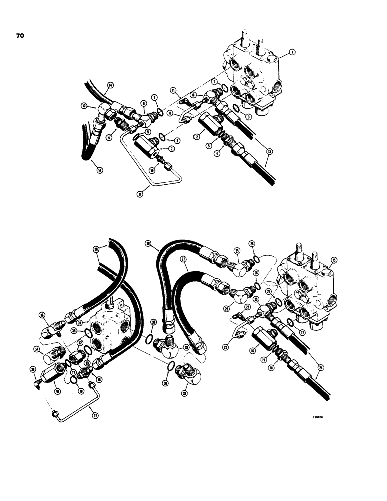 Схема запчастей Case 35 - (070) - D17388 STABILIZER LOCK CHECK KIT, USED ON BACKHOES W/O EXTENDAHOE 