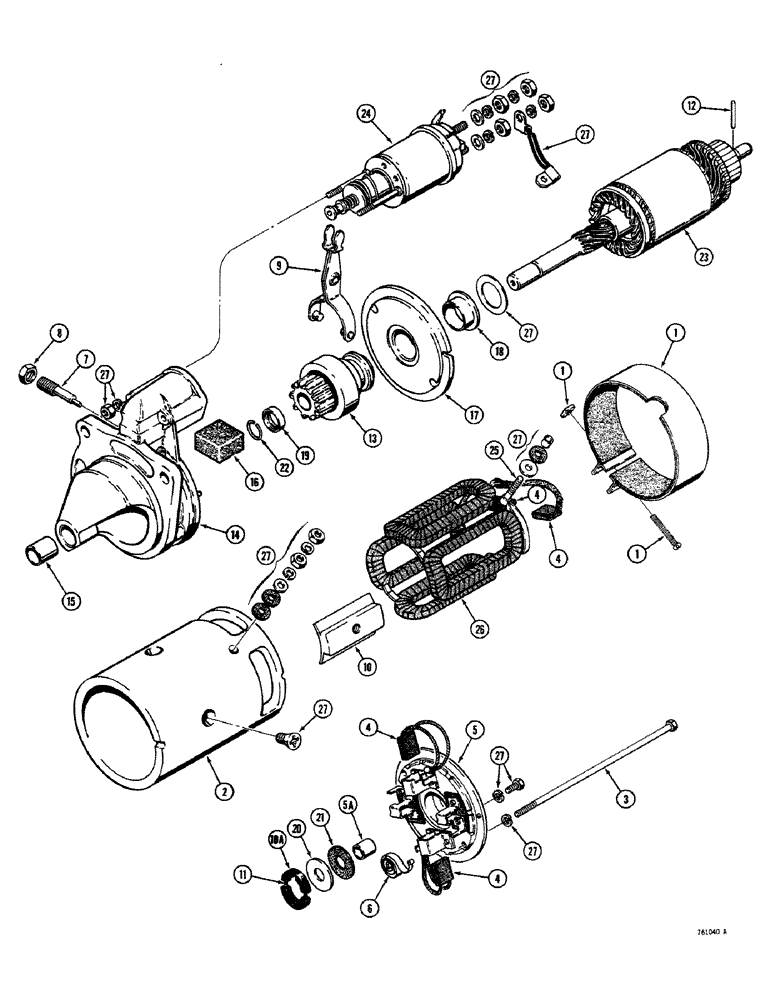 Схема запчастей Case 380CK - (103C) - K913007 STARTER 