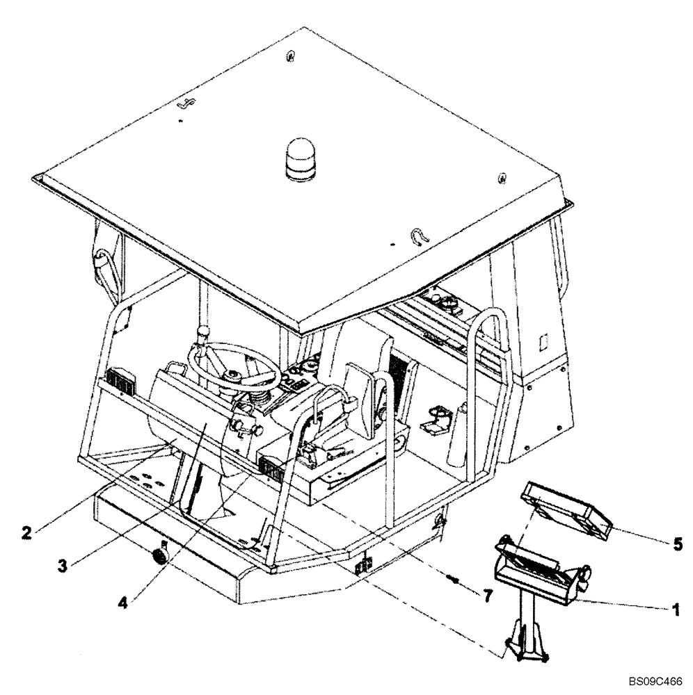 Схема запчастей Case SV212 - (55.640.02) - GPS INSTAL (ACE) (55) - ELECTRICAL SYSTEMS