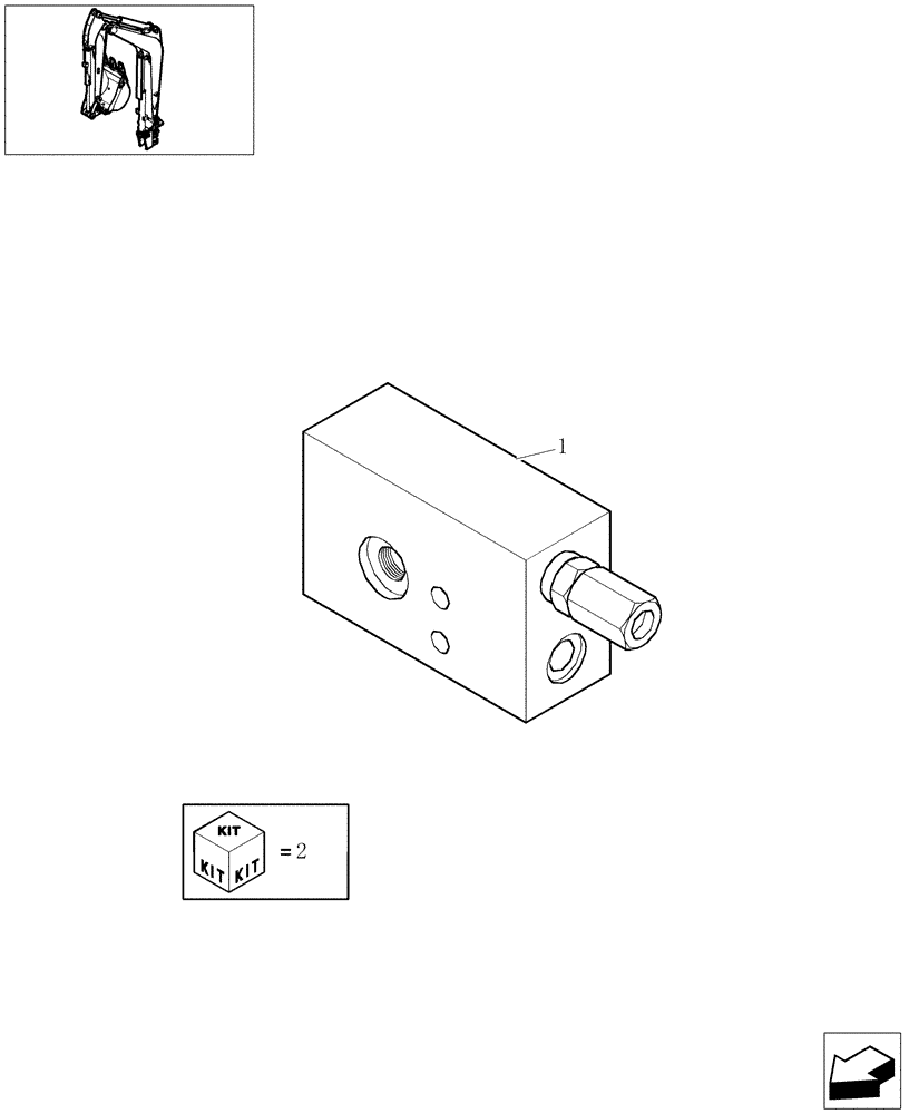 Схема запчастей Case CX16B - (5.0084[02]) - FALL PREVENTING SAFETY VALVE OF BOOM AND ARM - 747411010 (35) - HYDRAULIC SYSTEMS