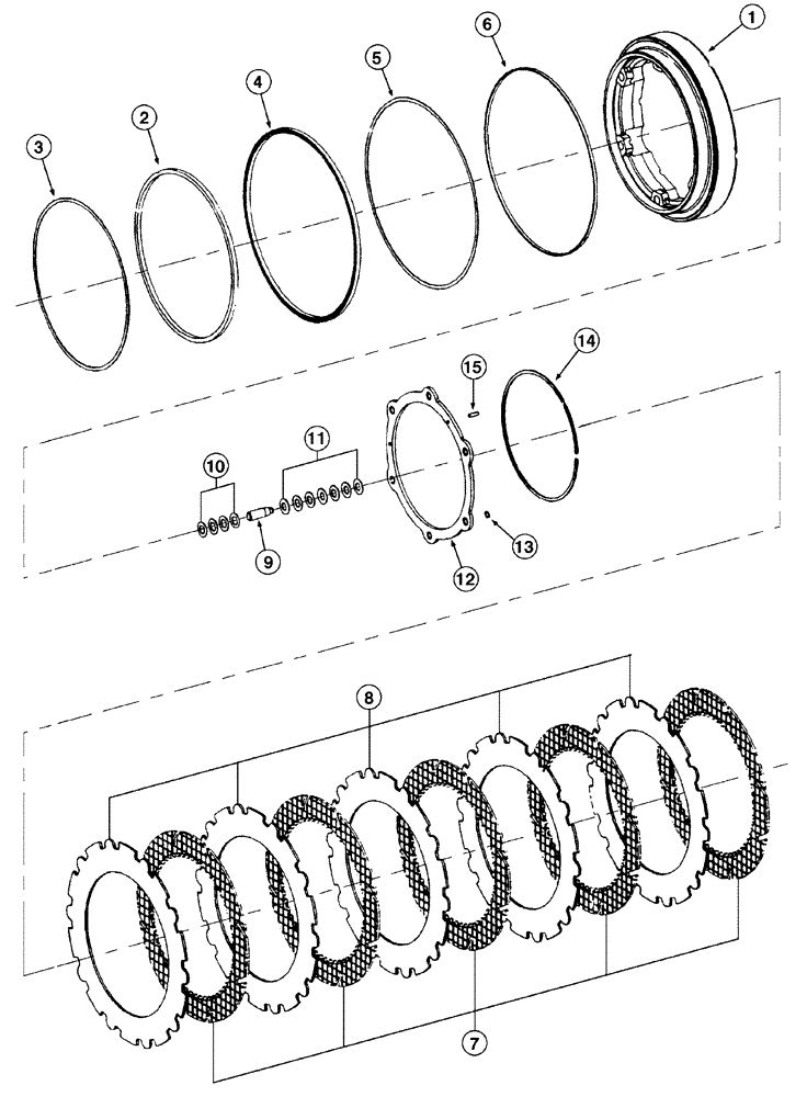 Схема запчастей Case 721C - (06-27) - AXLE, FRONT - HUB, DISC BRAKES, JEE0123290- (06) - POWER TRAIN