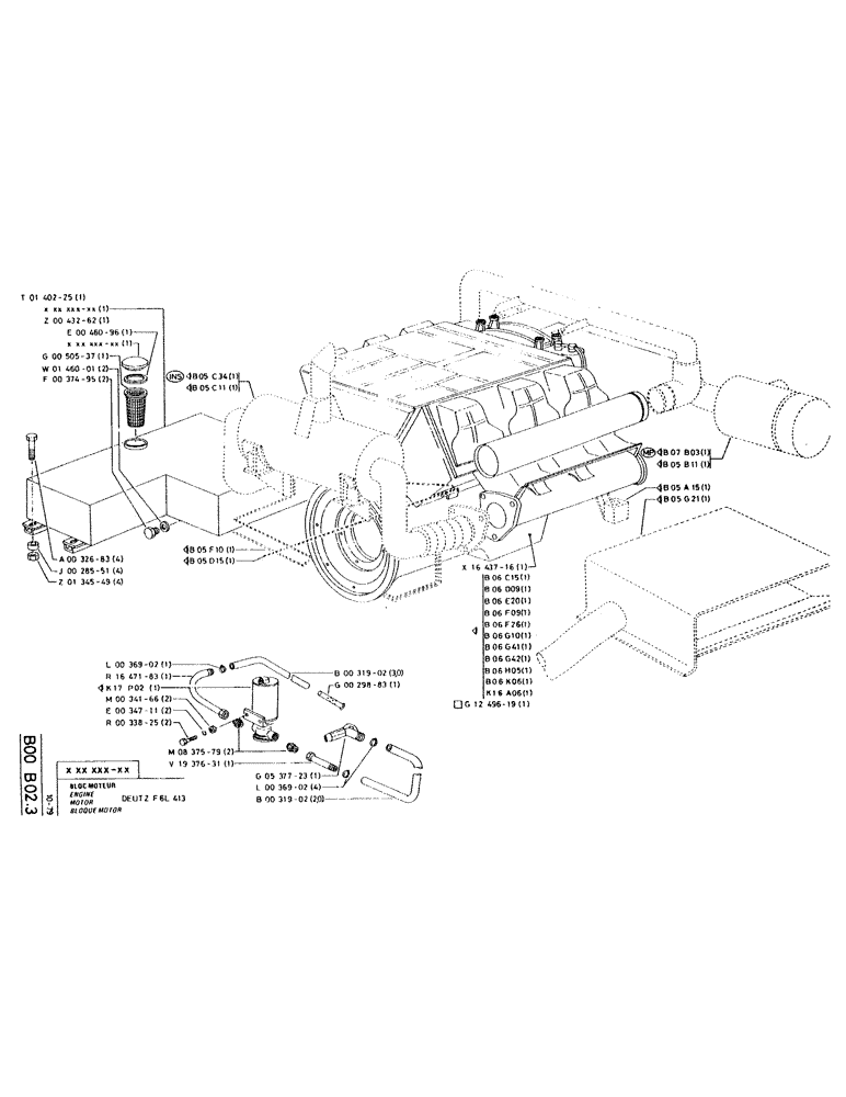 Схема запчастей Case RC200L - (013) - ENGINE 