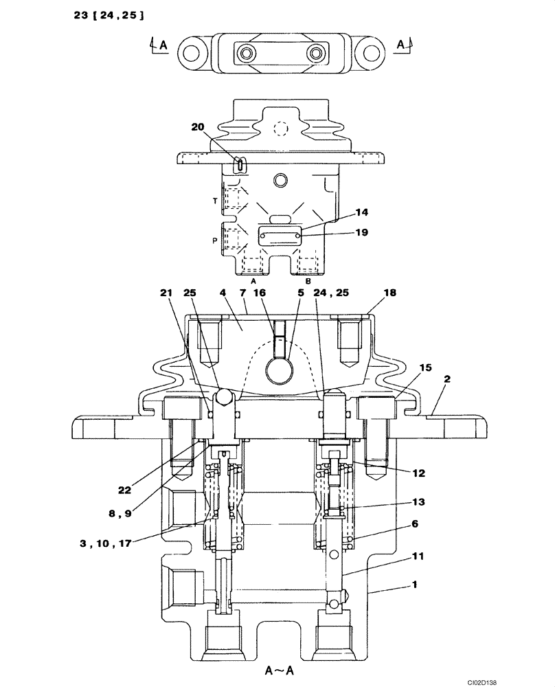 Схема запчастей Case CX75SR - (08-70) - VALVE ASSY - PEDAL CONTROL, OPTIONAL (08) - HYDRAULICS