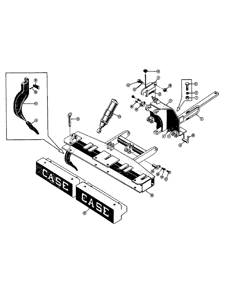 Схема запчастей Case 310C - (132) - SCARIFIER, (REPLACEMENT) (05) - UPPERSTRUCTURE CHASSIS