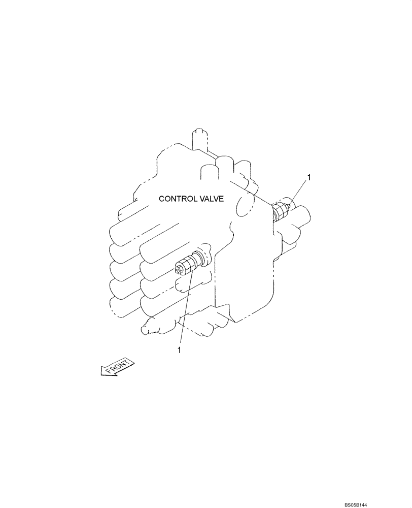 Схема запчастей Case CX225SR - (08-50) - CONTROL VALVE (08) - HYDRAULICS