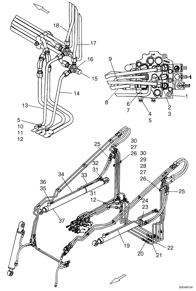 Схема запчастей Case 420 - (08-01) - HYDRAULICS - LIFT (08) - HYDRAULICS