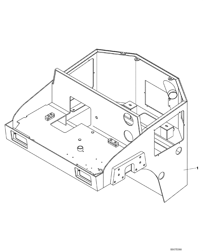 Схема запчастей Case DV204 - (12-50/4[01]) - SIDE FRAMES - FRONT (GROUP 50/4) (09) - CHASSIS/ATTACHMENTS