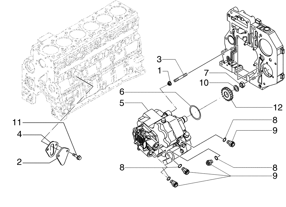 Схема запчастей Case 865 VHP - (03-16[01]) - FUEL INJECTION PUMP (03) - FUEL SYSTEM