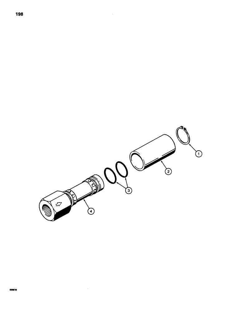 Схема запчастей Case 880D - (198) - T54632 WRIST-O-TWIST FLOW CONTROL VALVE (07) - HYDRAULIC SYSTEM