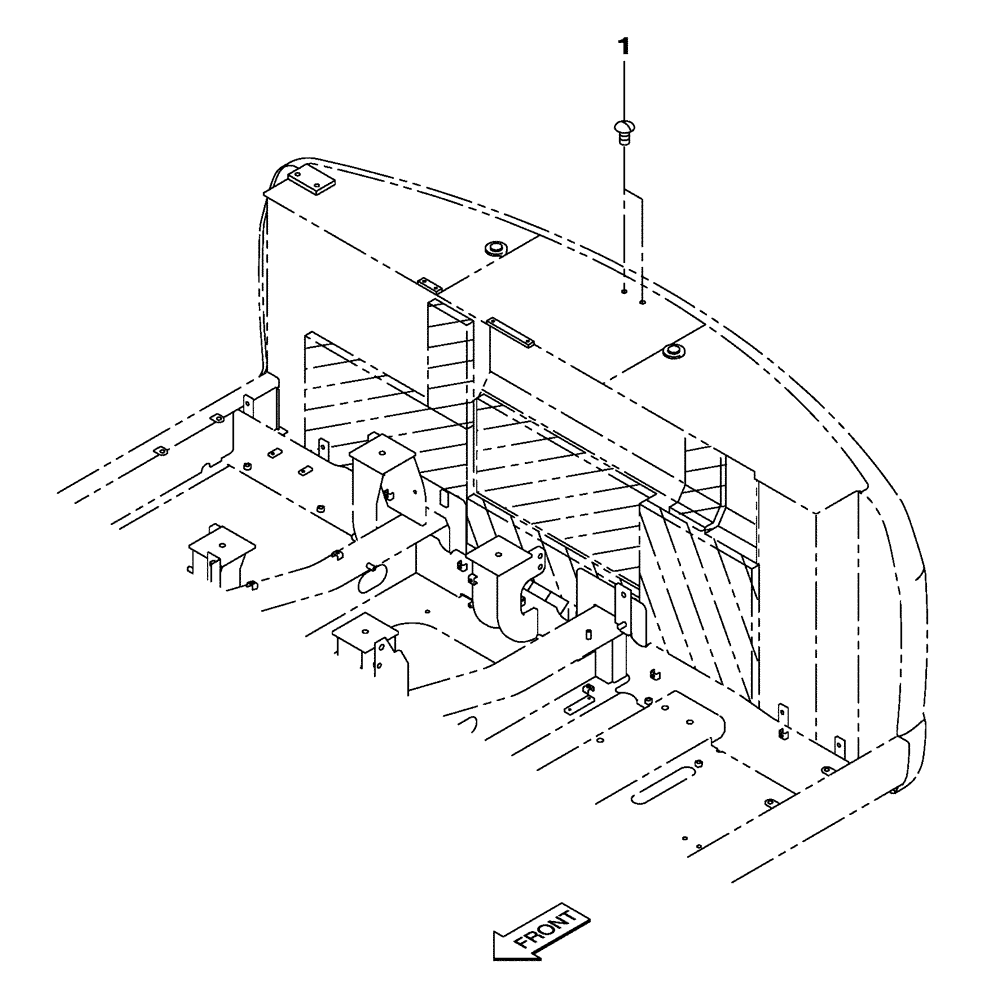 Схема запчастей Case CX235C SR - (39.101.02) - PLUG, BLANK-OFF (39) - FRAMES AND BALLASTING