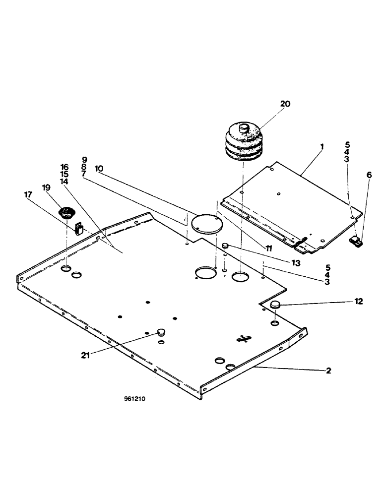 Схема запчастей Case 580G - (430) - FRONT FLOOR PLATES (09) - CHASSIS/ATTACHMENTS