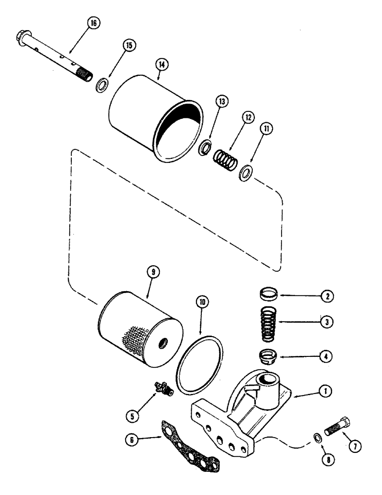 Схема запчастей Case 680CK - (039C) - OIL FILTER, (251) SPARK IGNITION ENGINE 