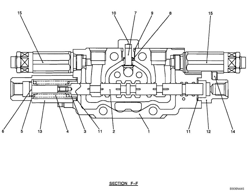 Схема запчастей Case CX17B - (08-007[00]) - VALVE SECTION, CONTROL VALVE - ARM (PU30V00023F1) (35) - HYDRAULIC SYSTEMS