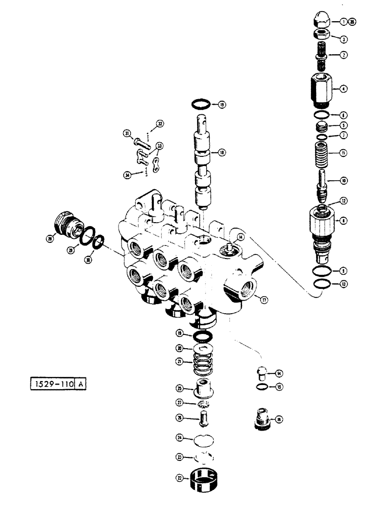 Схема запчастей Case 1529 - (188) - CONTROL VALVE (89) - TOOLS