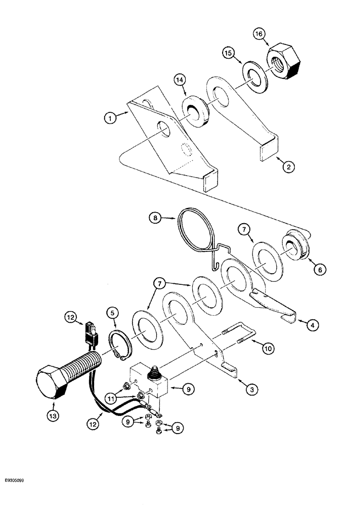 Схема запчастей Case MAXI-SNEAKER - (04-018) - NEUTRAL START SWITCH ASSEMBLY, 106402A1, TRENCHER CONTROL VALVE, P.I.N. JAF0166909 AND AFTER (04) - ELECTRICAL SYSTEMS