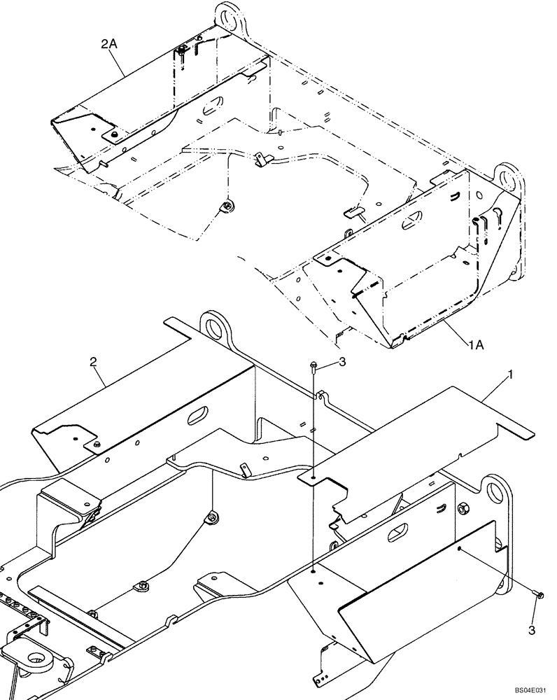 Схема запчастей Case 721D - (09-15) - COVERS - BATTERY BOX (09) - CHASSIS