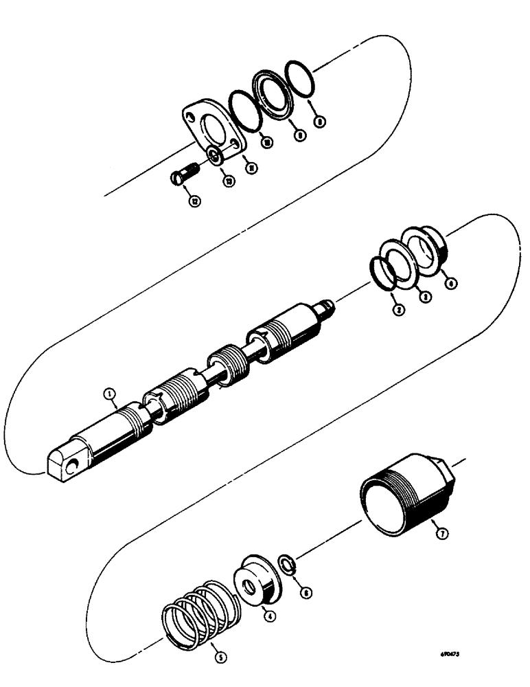 Схема запчастей Case W8E - (258) - DROTT CLAM SPOOLS, DOUBLE ACTING WITHOUT SOLENOID (08) - HYDRAULICS