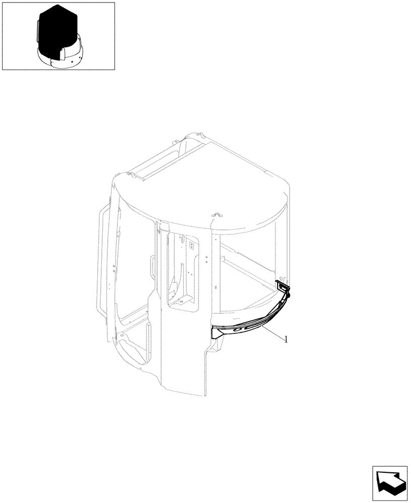 Схема запчастей Case CX31B - (5.0604[14]) - REAR COVER INSTALLATION (HEATER&COOLER, CAB) - 747939020 (90) - PLATFORM, CAB, BODYWORK AND DECALS