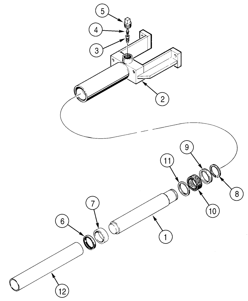 Схема запчастей Case 650H - (05-04) - TRACK ADJUSTER (11) - TRACKS/STEERING