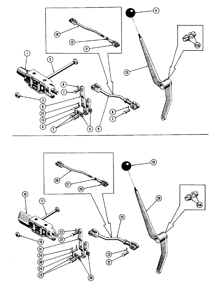 Схема запчастей Case 800 - (264) - LEVER & VALVE KITS (FOR FIELD INSTALLATIONS) (07) - HYDRAULIC SYSTEM