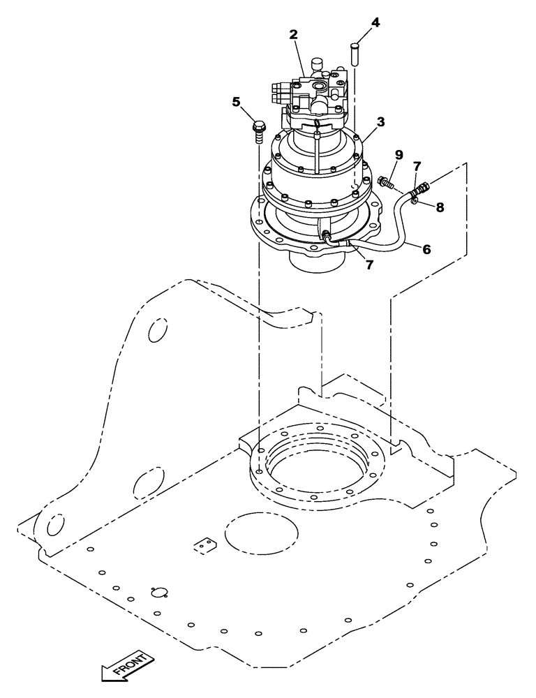 Схема запчастей Case CX250C - (06-005[01]) - SWING MOTOR-DRIVE REDUCTION GEAR - CX250C LR (11) - TRACKS/STEERING