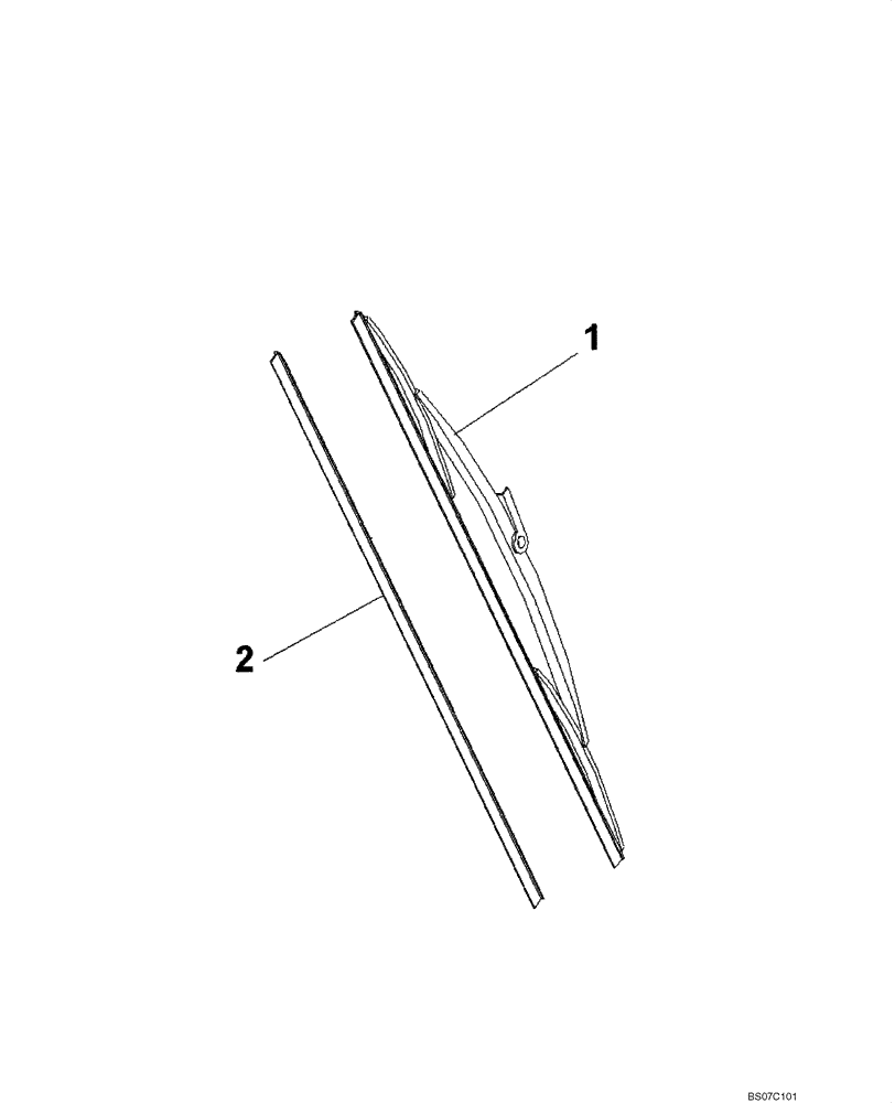 Схема запчастей Case SV212 - (55.518.03) - WIPER, FRONT (55) - ELECTRICAL SYSTEMS