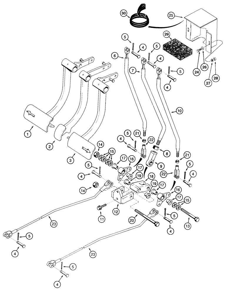 Схема запчастей Case 855E - (6-40) - TRANSMISSION CLUTCH CUTOUT (06) - POWER TRAIN