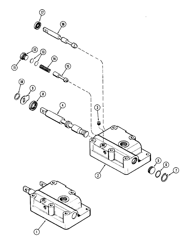 Схема запчастей Case 580B - (192) - A38434 VALVE, POWER SHUTTLE (06) - POWER TRAIN