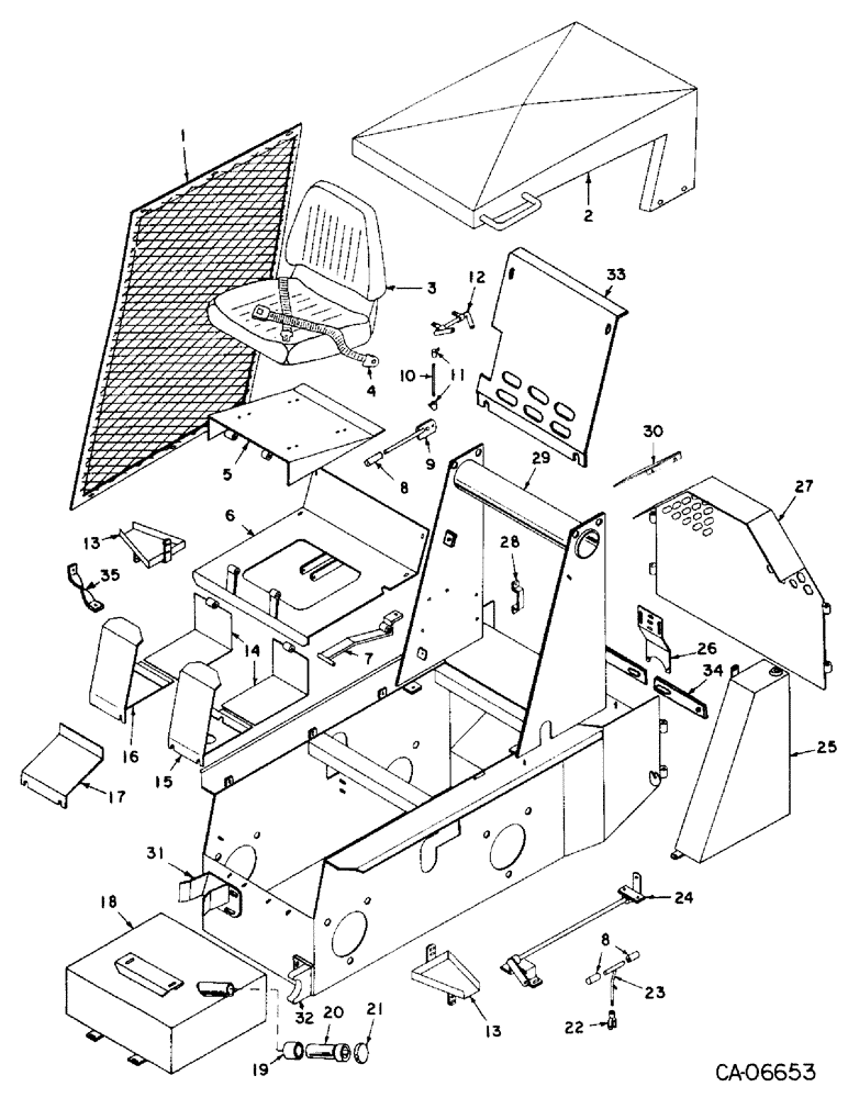 Схема запчастей Case 4125 - (13-1) - SUPERSTRUCTURE (05) - SUPERSTRUCTURE