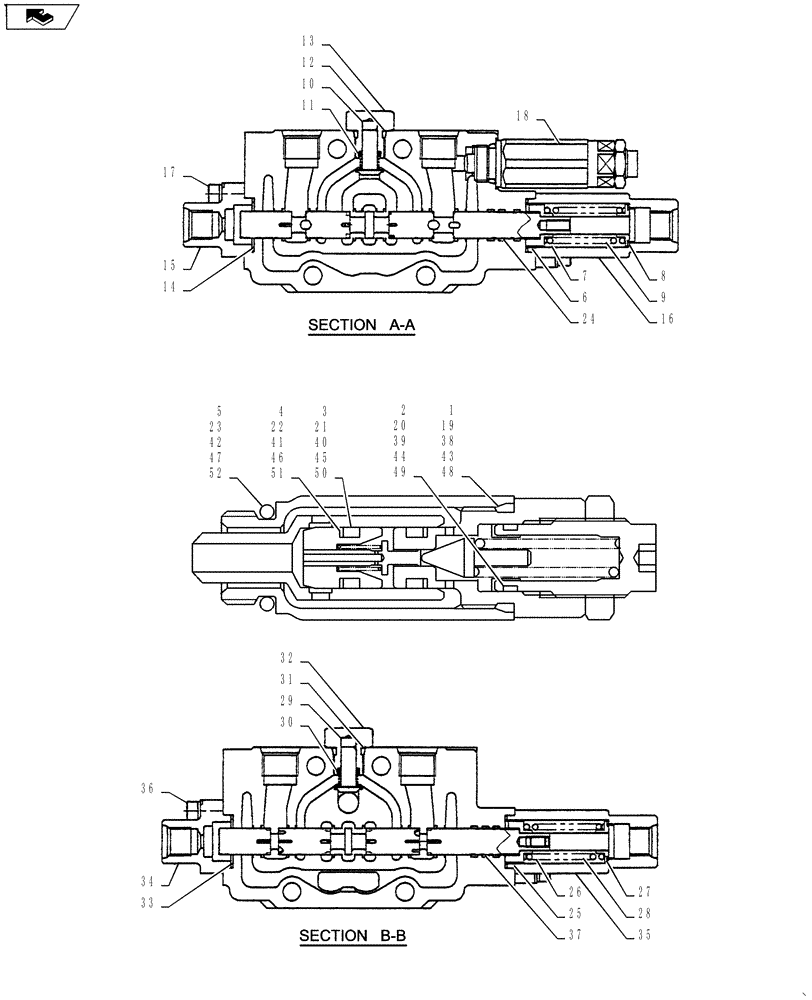 Схема запчастей Case CX27B ASN - (35.359.04) - VALVE INSTALL (35) - HYDRAULIC SYSTEMS