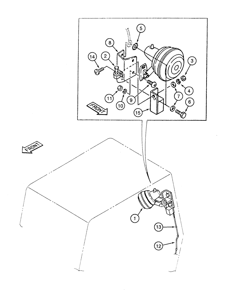 Схема запчастей Case 9020 - (9-32) - CAB FAN AND MOUNTING (09) - CHASSIS