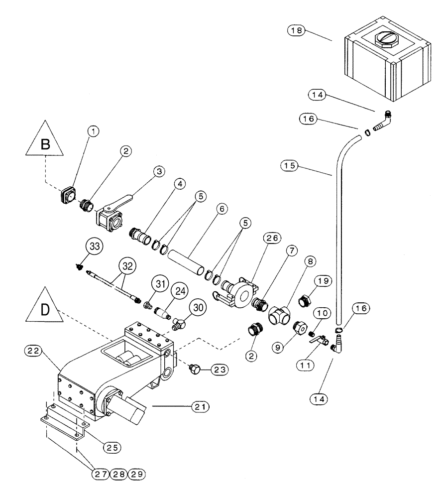 Схема запчастей Case BPGHP335 - (09-24) - BPDHP335 PUMP, INJECTOR SYSTEM 