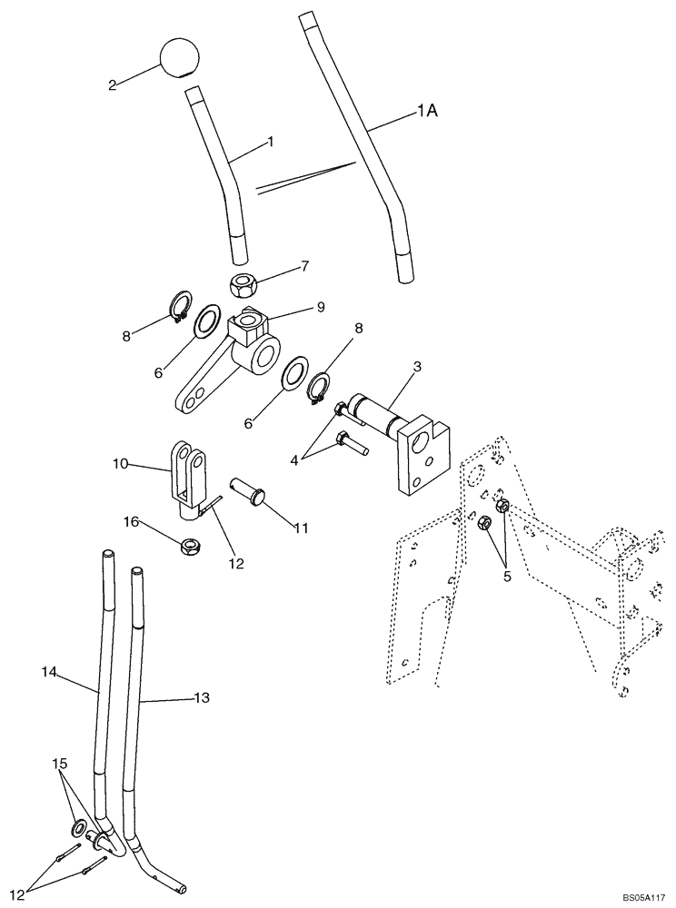 Схема запчастей Case 580SM - (09-21) - CONTROLS - BACKHOE AUXILIARY HYDRAULICS, WITHOUT PILOT CONTROLS (09) - CHASSIS/ATTACHMENTS