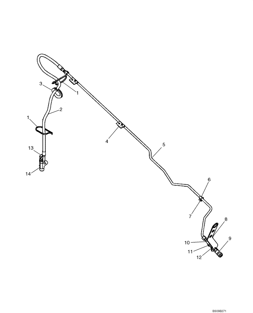 Схема запчастей Case 410 - (08-04B) - HYDRAULICS - CASE DRAIN; HIGH FLOW (08) - HYDRAULICS