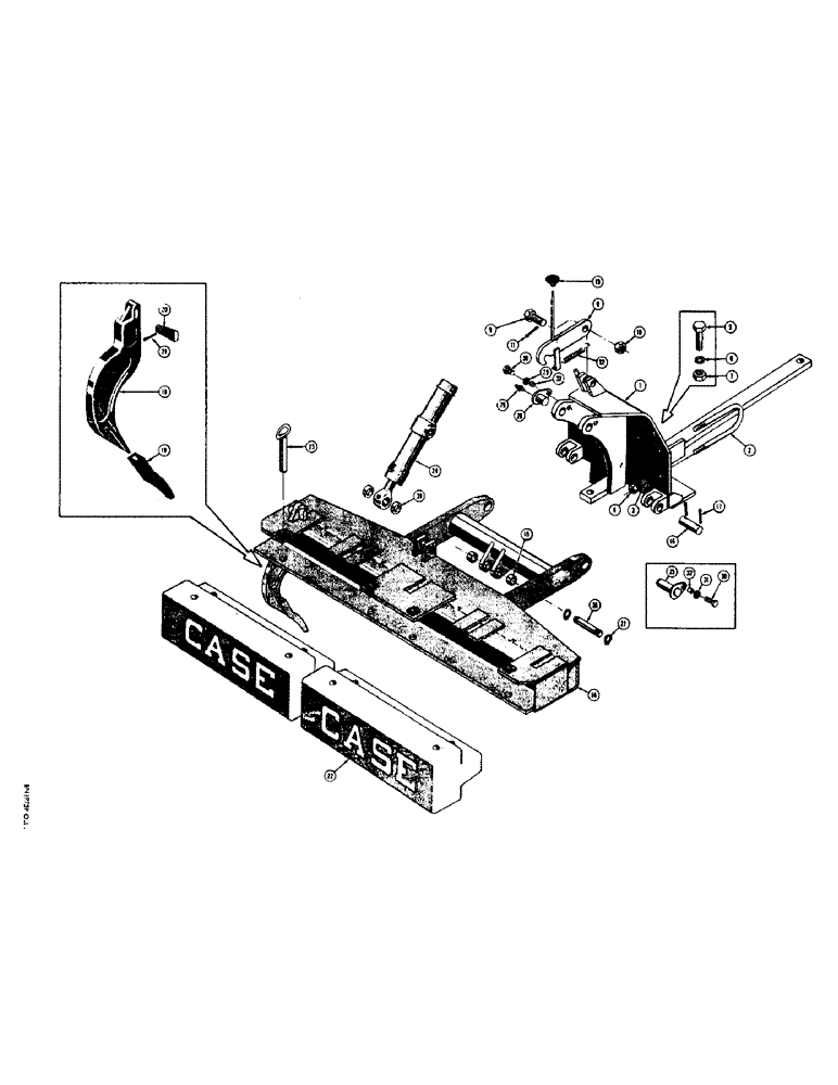 Схема запчастей Case 310F - (206) - SCARIFIER (05) - UPPERSTRUCTURE CHASSIS