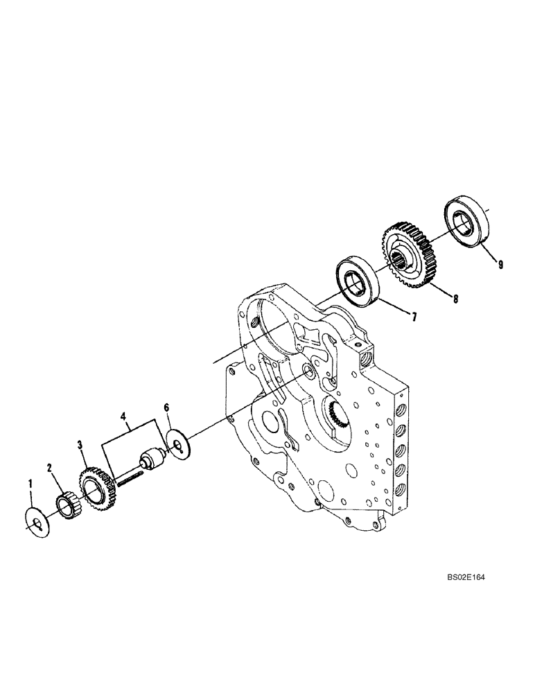 Схема запчастей Case 688G - (6-32) - TRANSMISSION, PUMP DRIVE AND IDLER GEARS (06) - POWER TRAIN